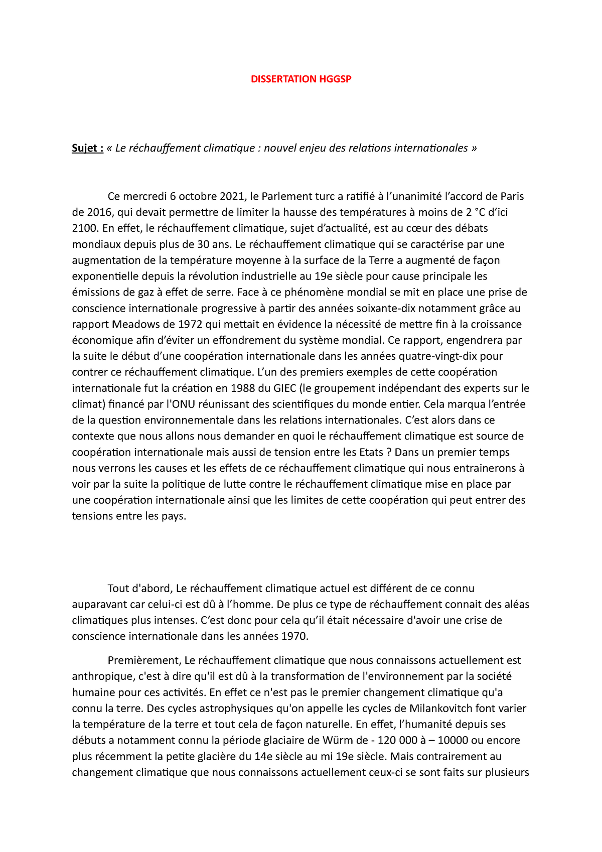 dissertation sur la nature pdf