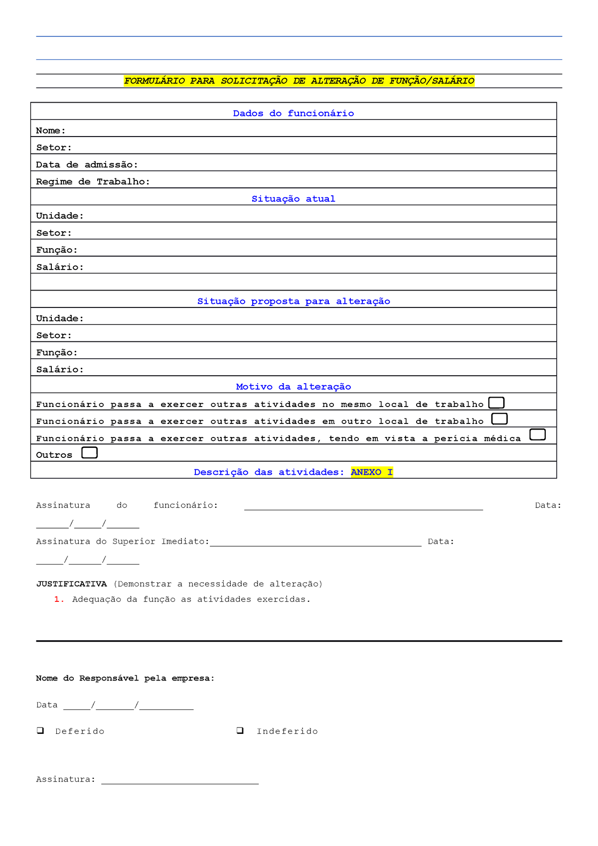 Formulario De Solicitacao