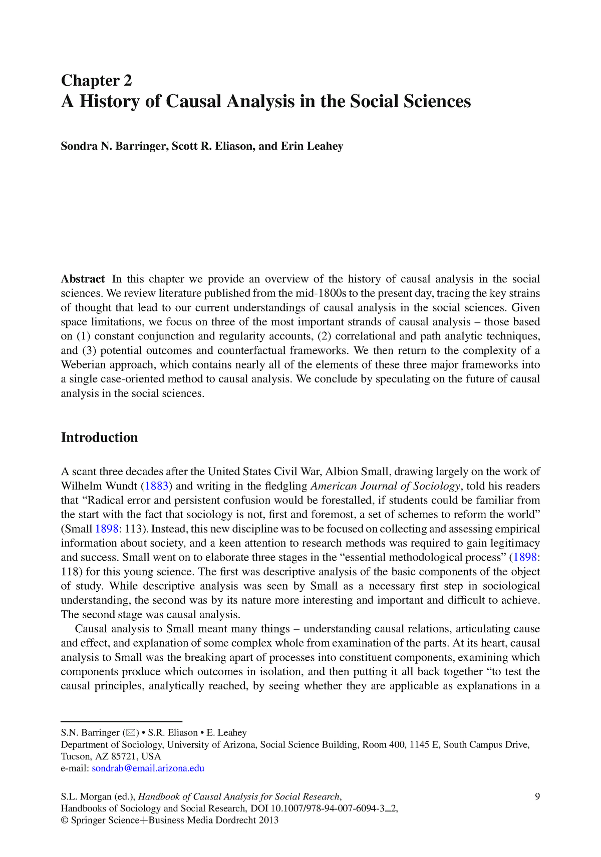 978-94-007-6094-3 (1) - Chapter 2 A History Of Causal Analysis In The ...