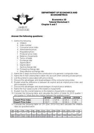 worksheet 5 chapters 6 and 7 1 department of economics and econometrics economics 2d tutorial studocu