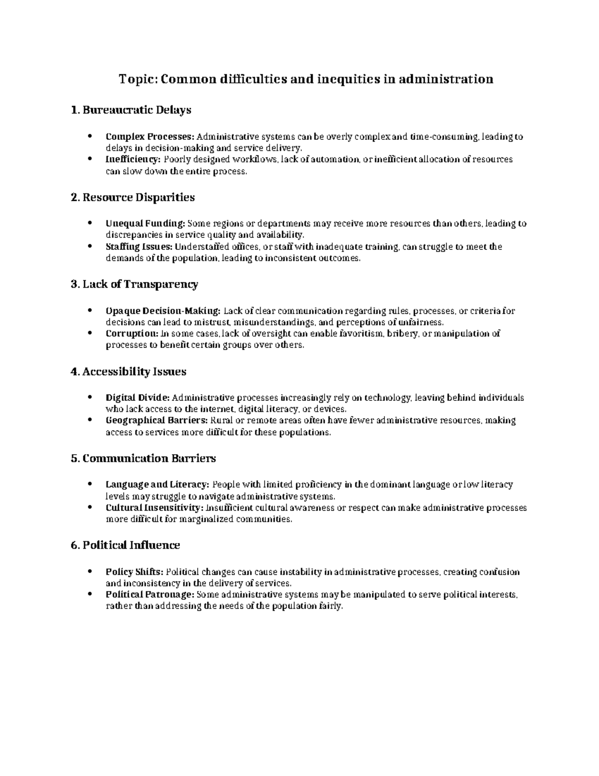 HRM hard copy FRNZ123456 - Topic: Common difficulties and inequities in ...