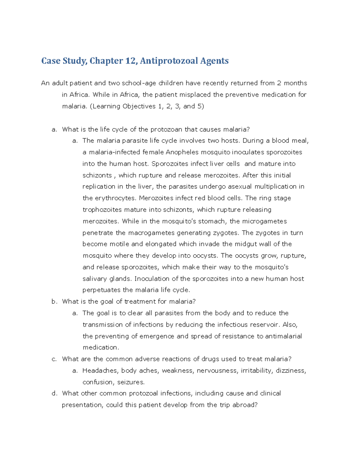 case study examples pharmacology