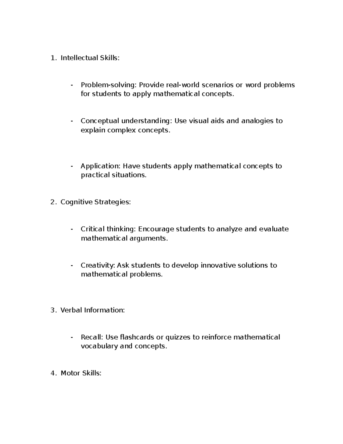 Document (40) - Intellectual Skills: Problem-solving: Provide real ...