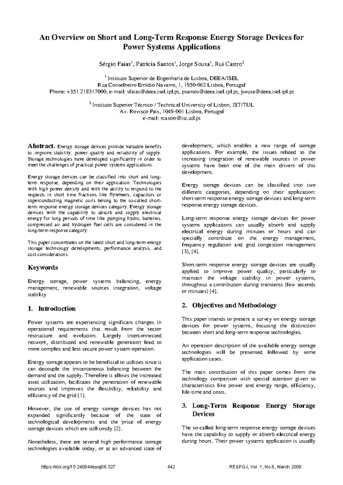 essay on energy storage system