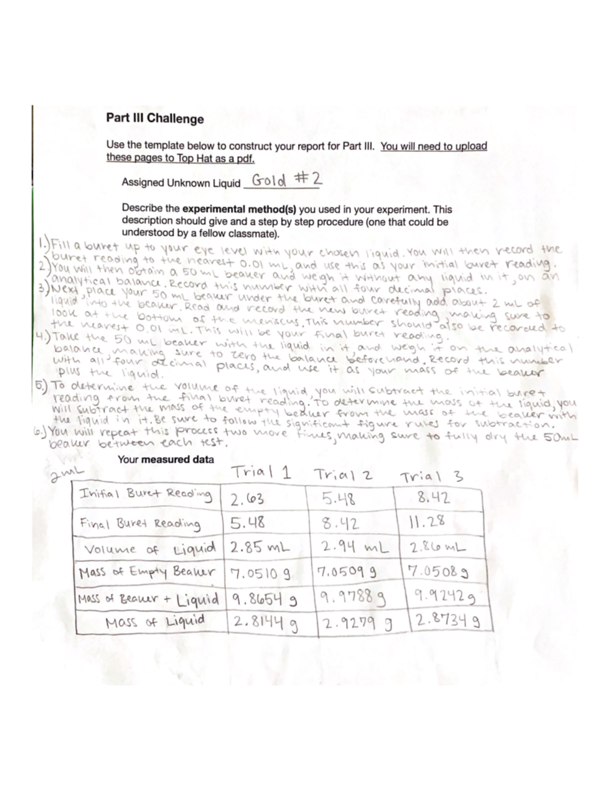 experiment 2 laboratory questions