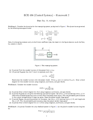 ECE486 HW4 Solution - Problem 1 The Following System: G(s) = 8000 S 5 ...