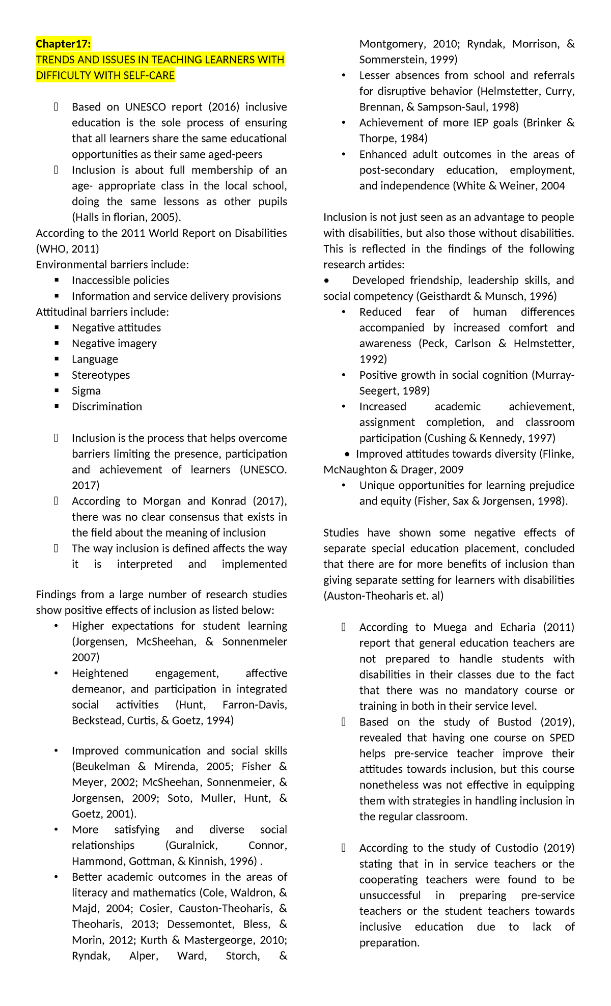 cpe103 notes ch - Chapter17: TRENDS AND ISSUES IN TEACHING LEARNERS ...