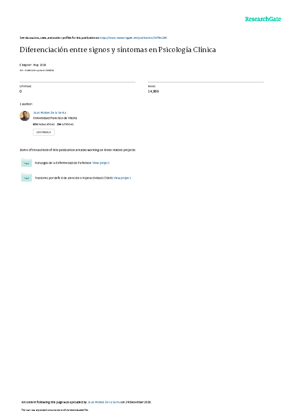 Captulo 2 - signo y sintoma - See discussions, stats, and author ...