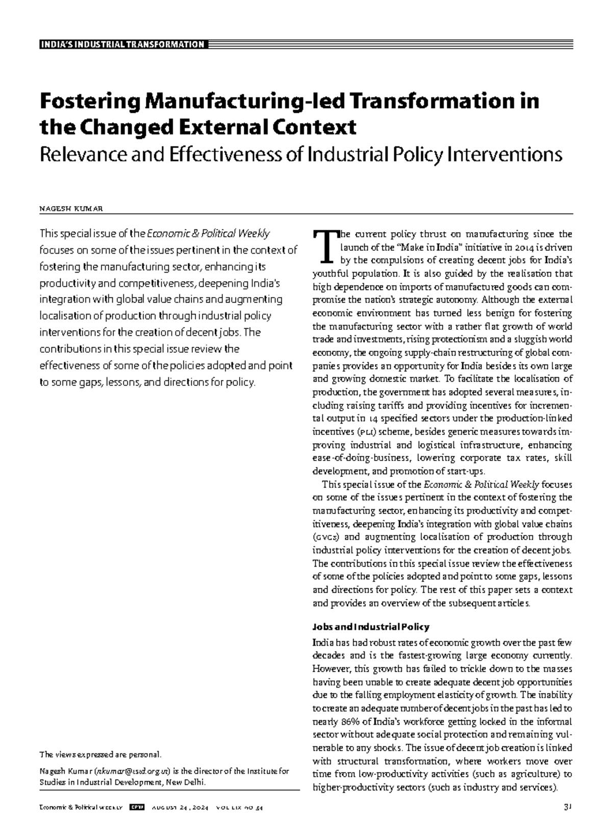 R20.Fostering Manufacturing-led Transformation in the change in ...