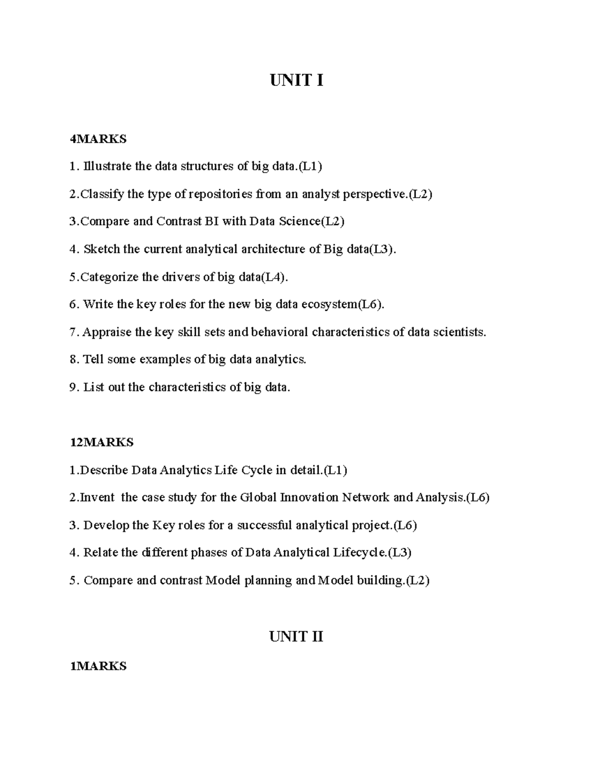 BDA - Lecture notes 1 - Fundamentals Of Big Data Analytics - Studocu
