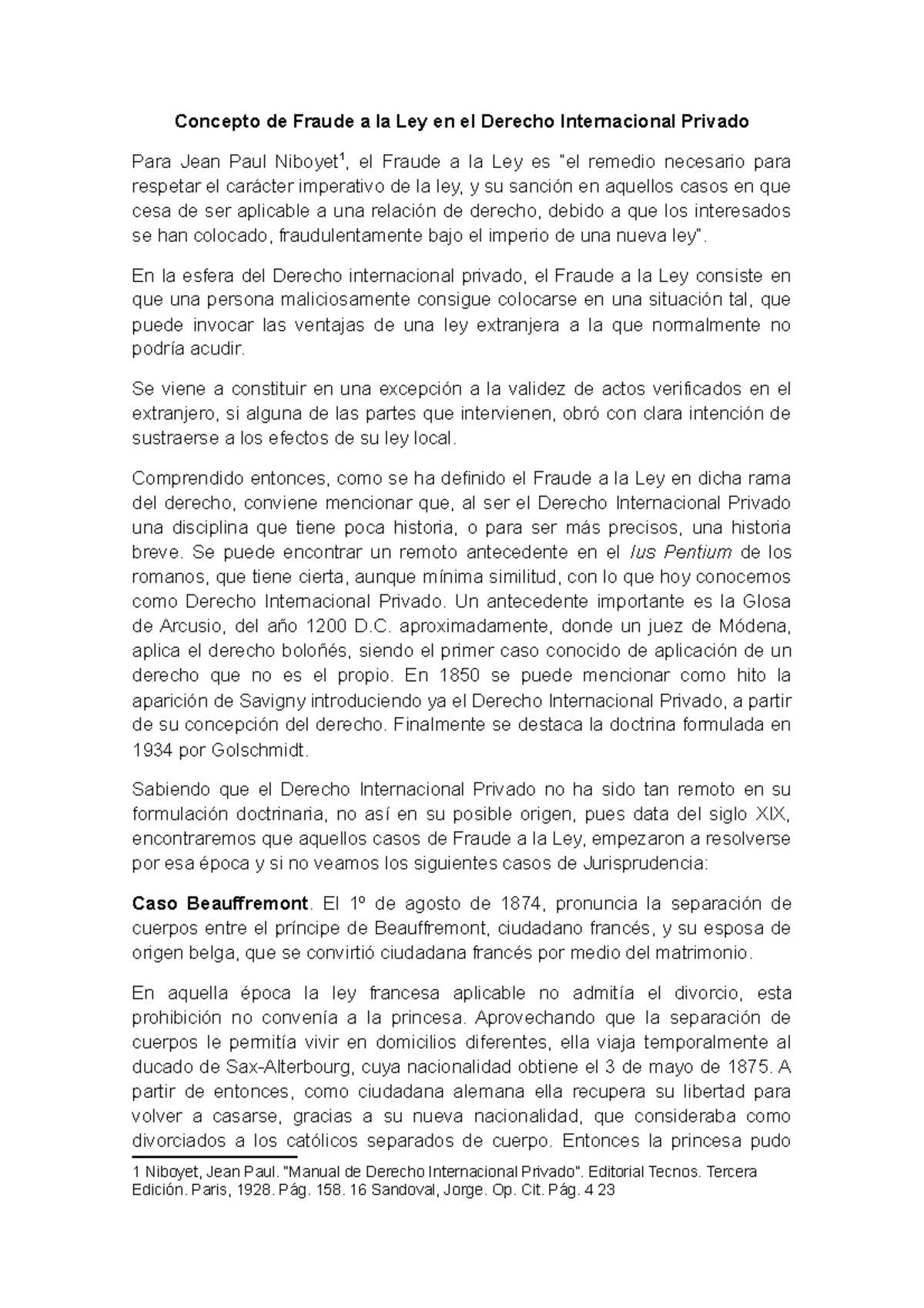 Concepto de Fraude a la Ley en el Derecho Internacional Privad o - En ...