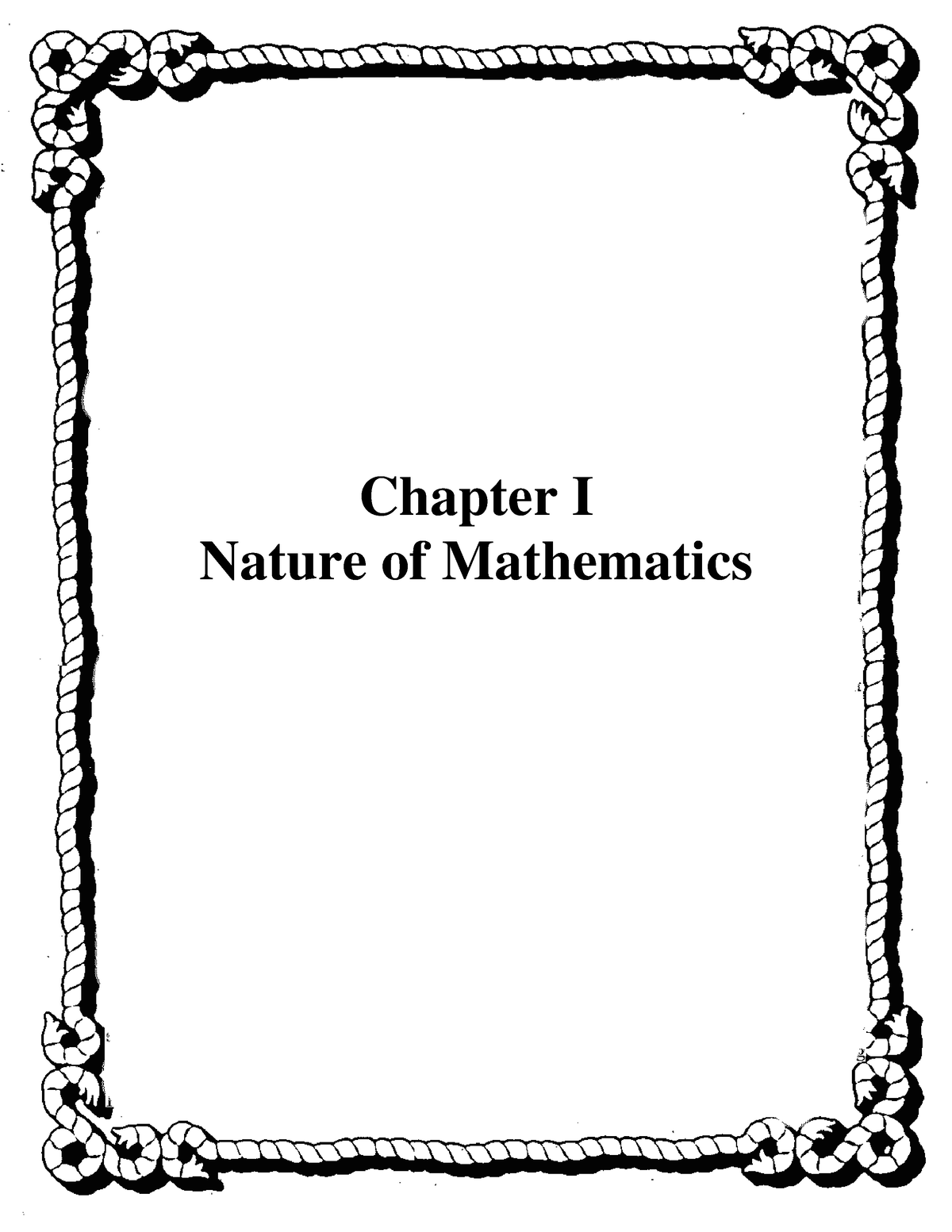 1. Patterns And Numbers In Nature And The World - Chapter I Nature Of ...