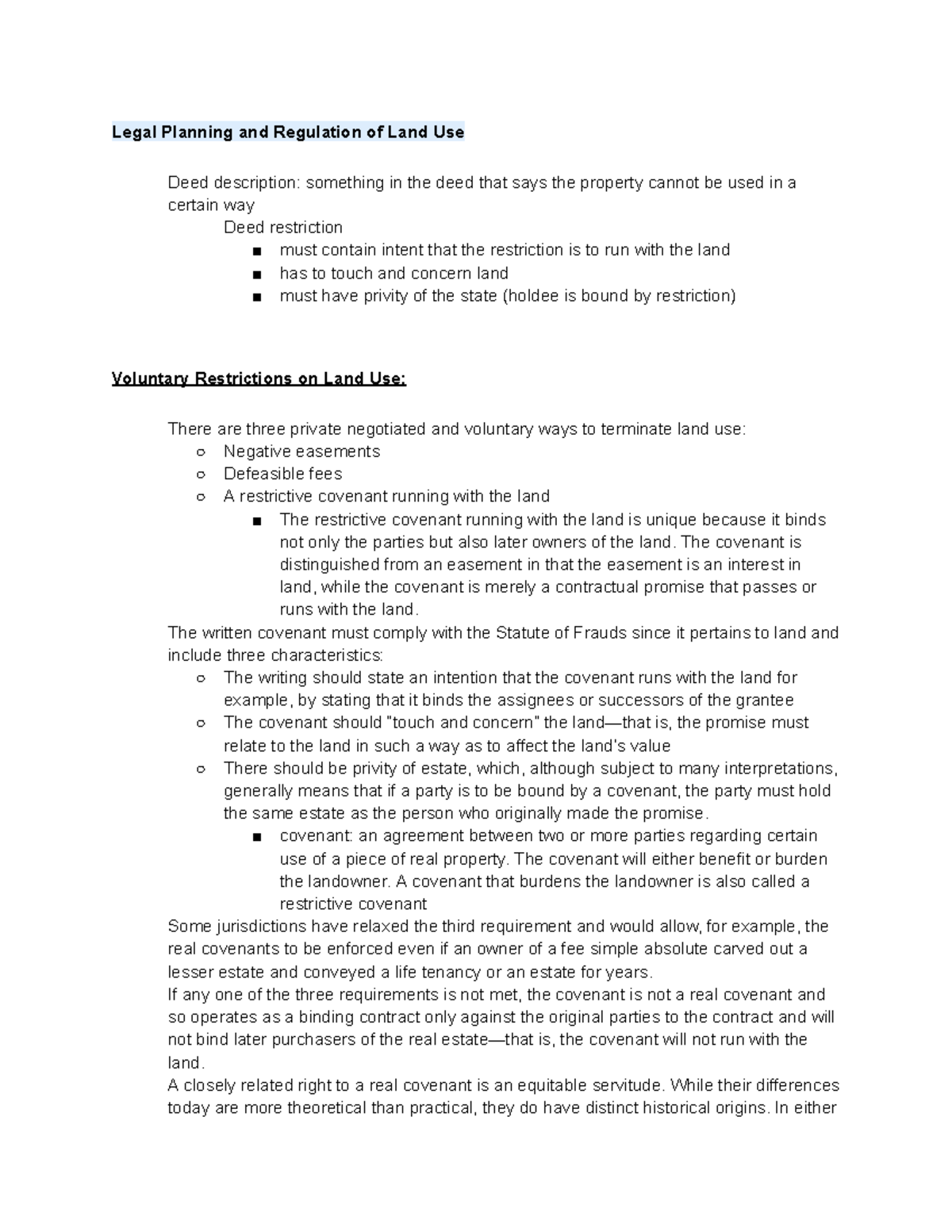 Chapter 13 - Legal Planning and Regulation of Land Use - Legal Planning ...