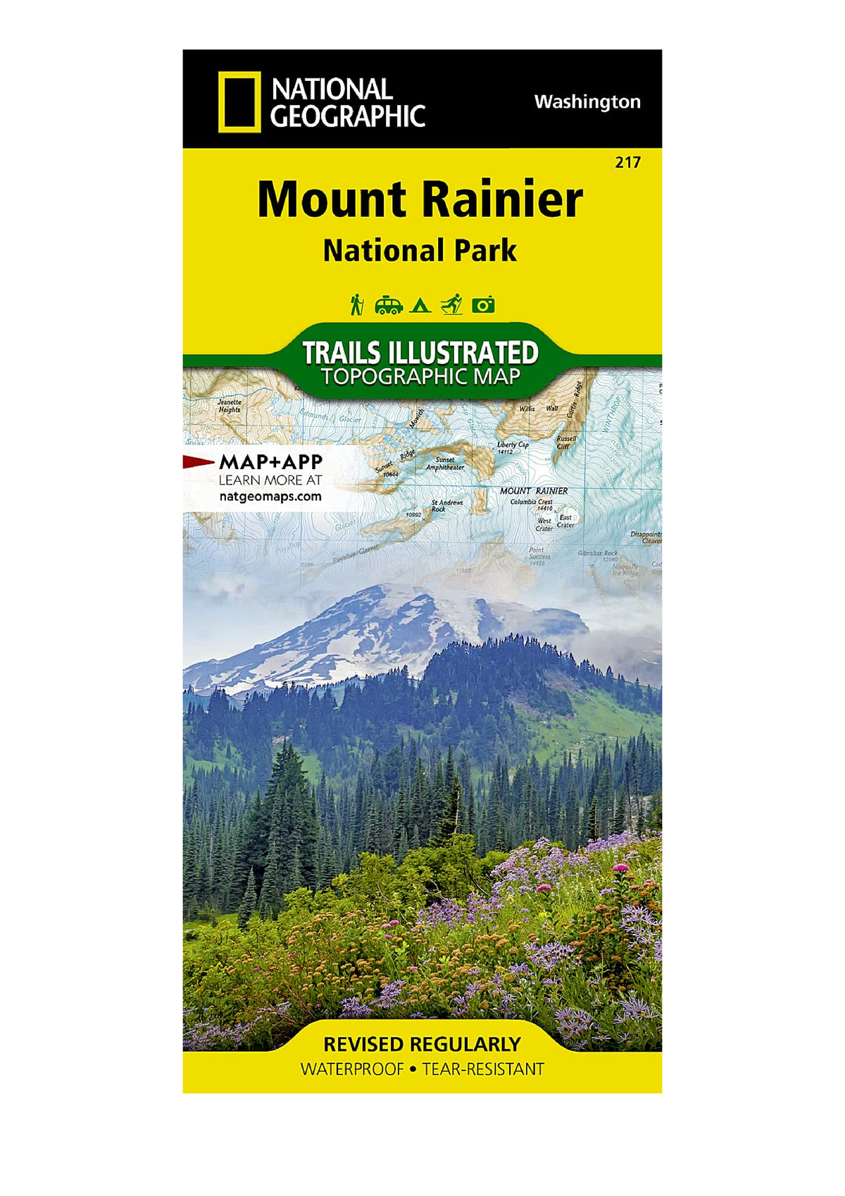 Download Mount Rainier National Park Map National Geographic Trails   Thumb 1200 1698 