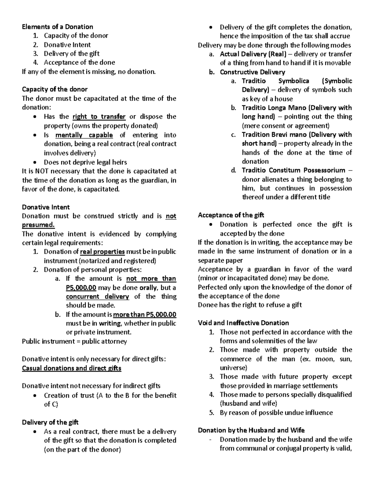 donor-s-tax-lecture-notes-elements-of-a-donation-1-capacity-of-the