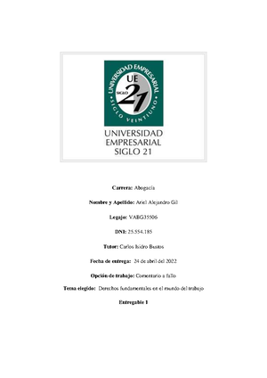 Seminario Final - Siglo 21 - Studocu