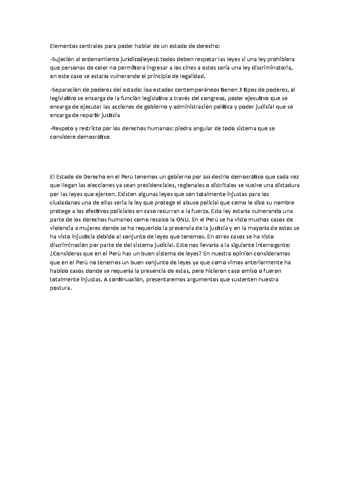 Intro TA2 - resuelto - Elementos centrales para poder hablar de un ...