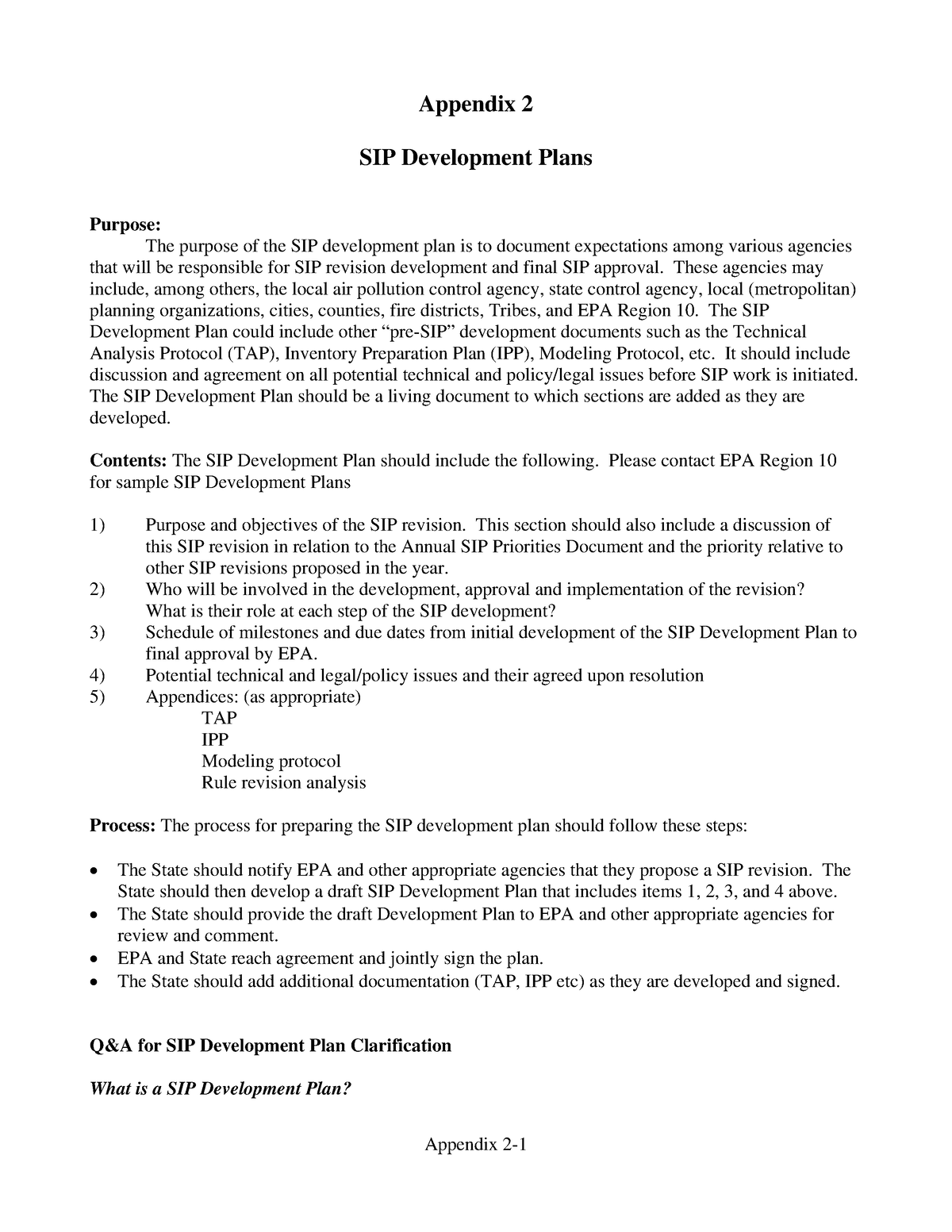 02 SIP-Development-Plans - Appendix 2- Appendix 2 SIP Development Plans ...