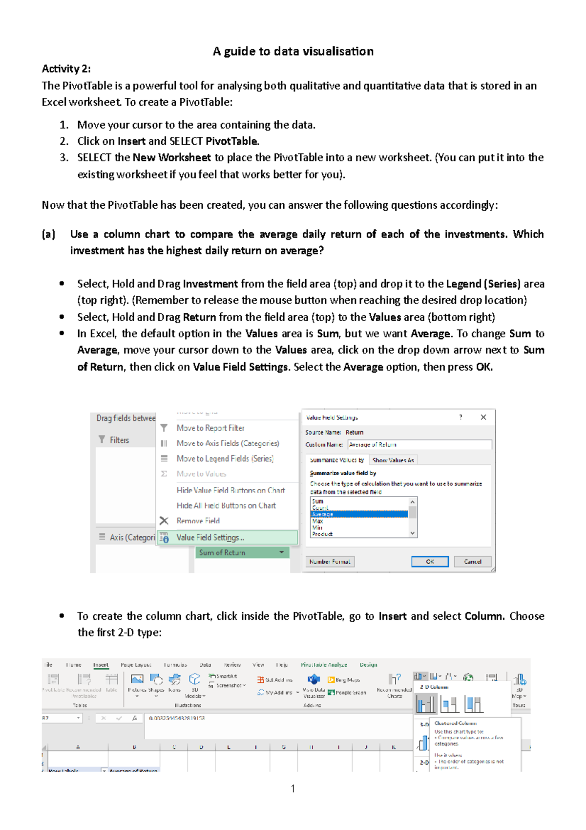 Guide to data visualisation for Activity 2 - A guide to data ...