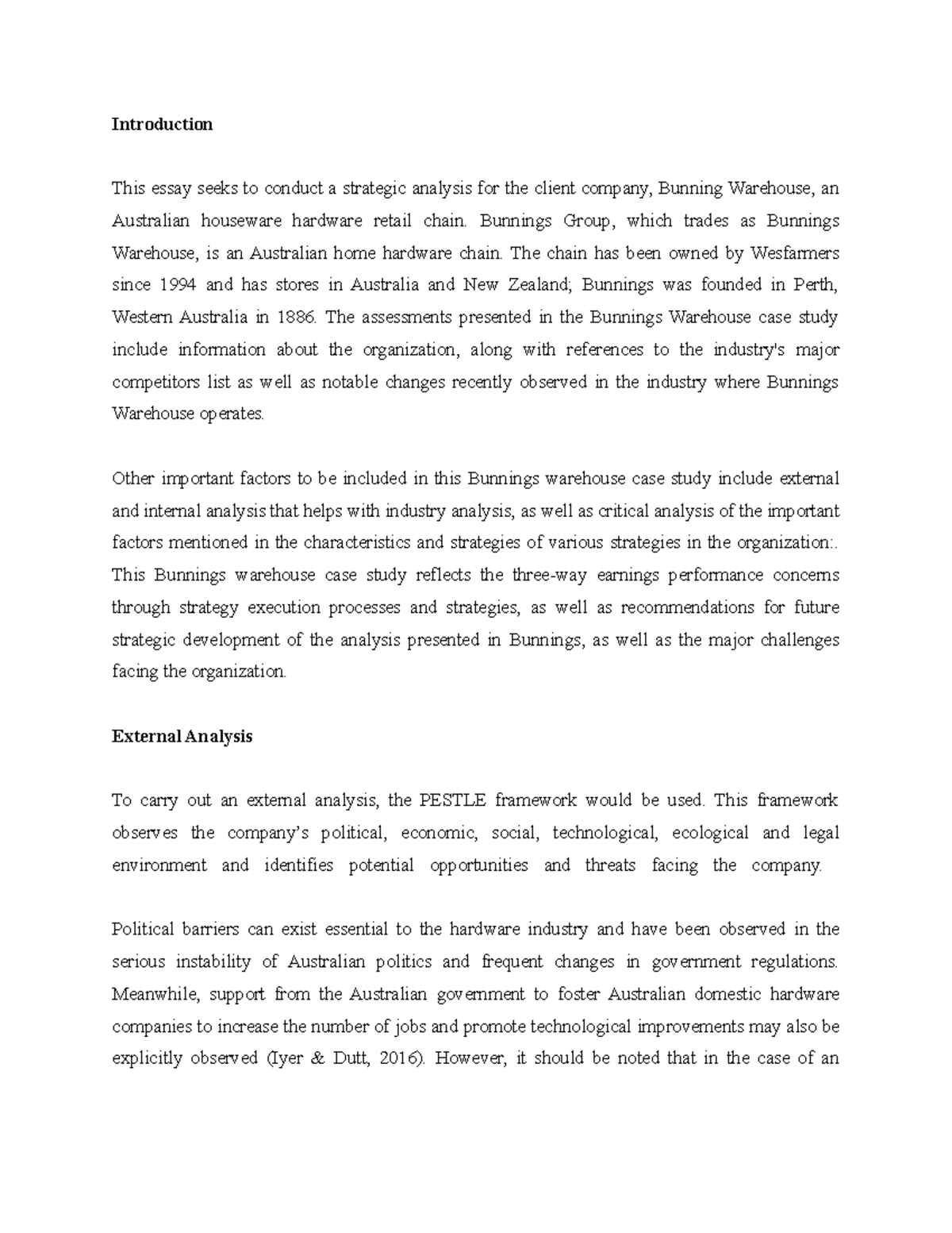 Porter's model analysis picture