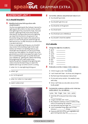Grammar book intermediate 4 - Biast Grammar Contents Intermediate Unit ...