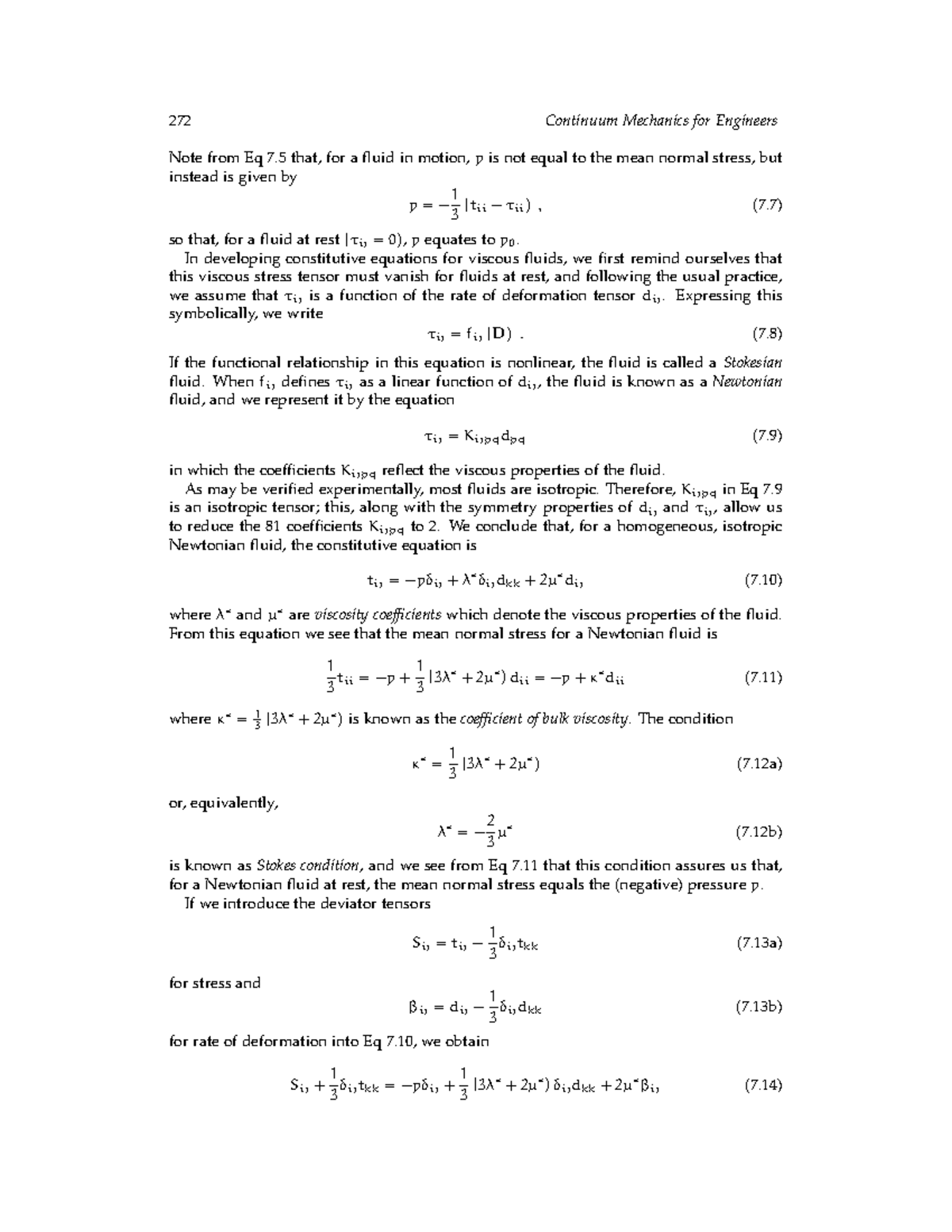 Continuum Mechanics for Engineers Mase 3-301-399 - 272 Continuum ...