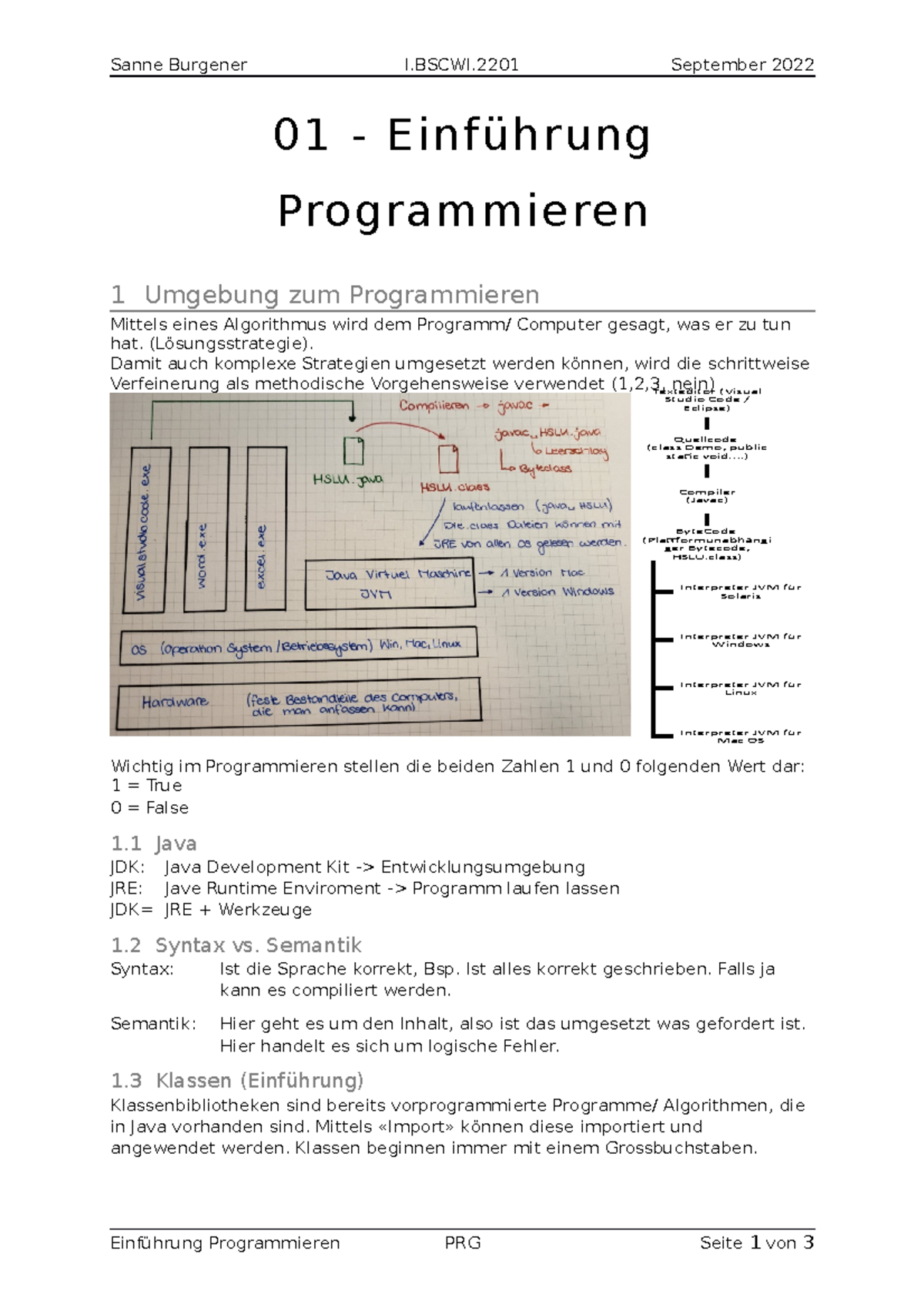 Block 01 Einführung - Herbstsemester 2022 - Texteditor (VisualStudio ...