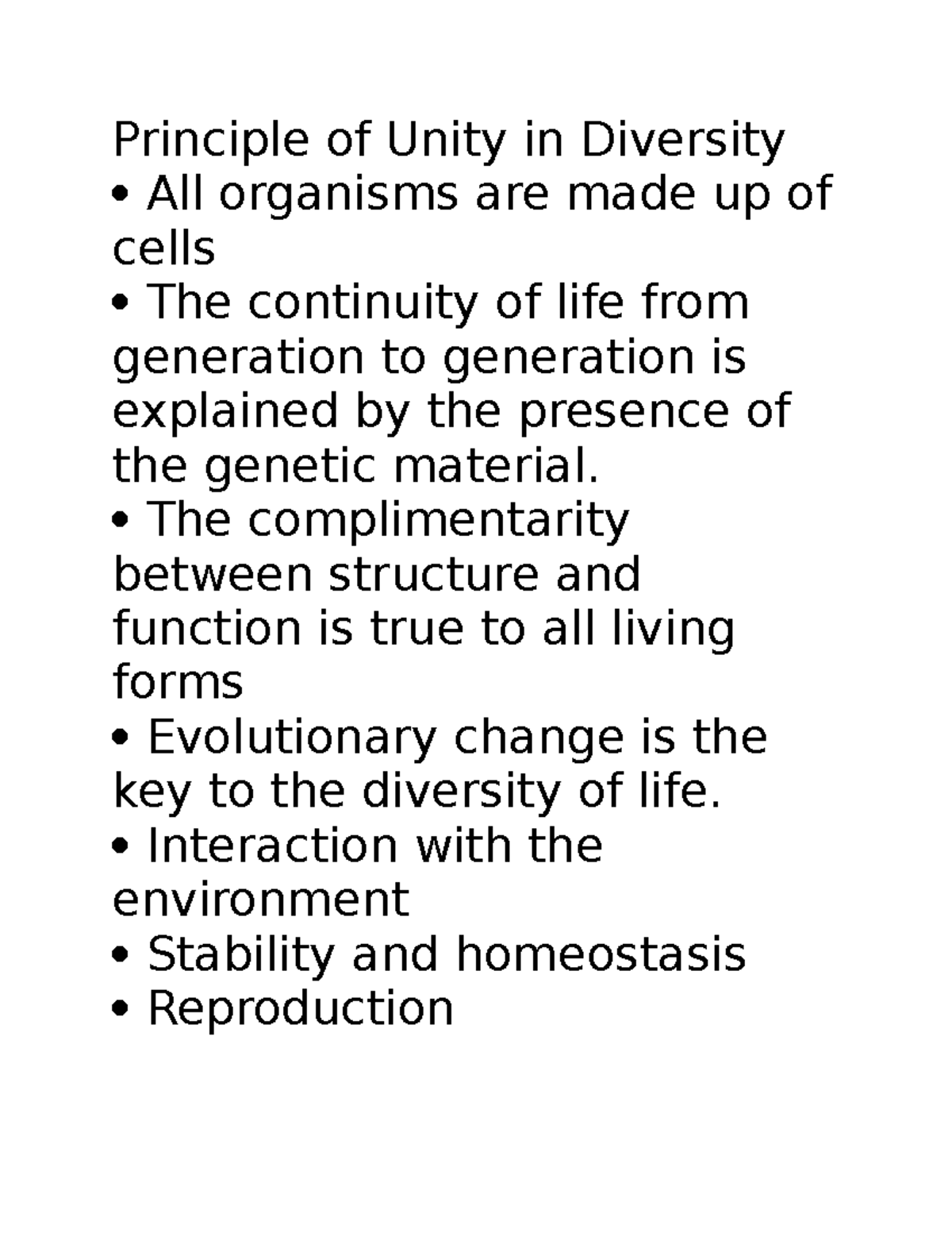 unknown-principles-principle-of-unity-in-diversity-all-organisms-are