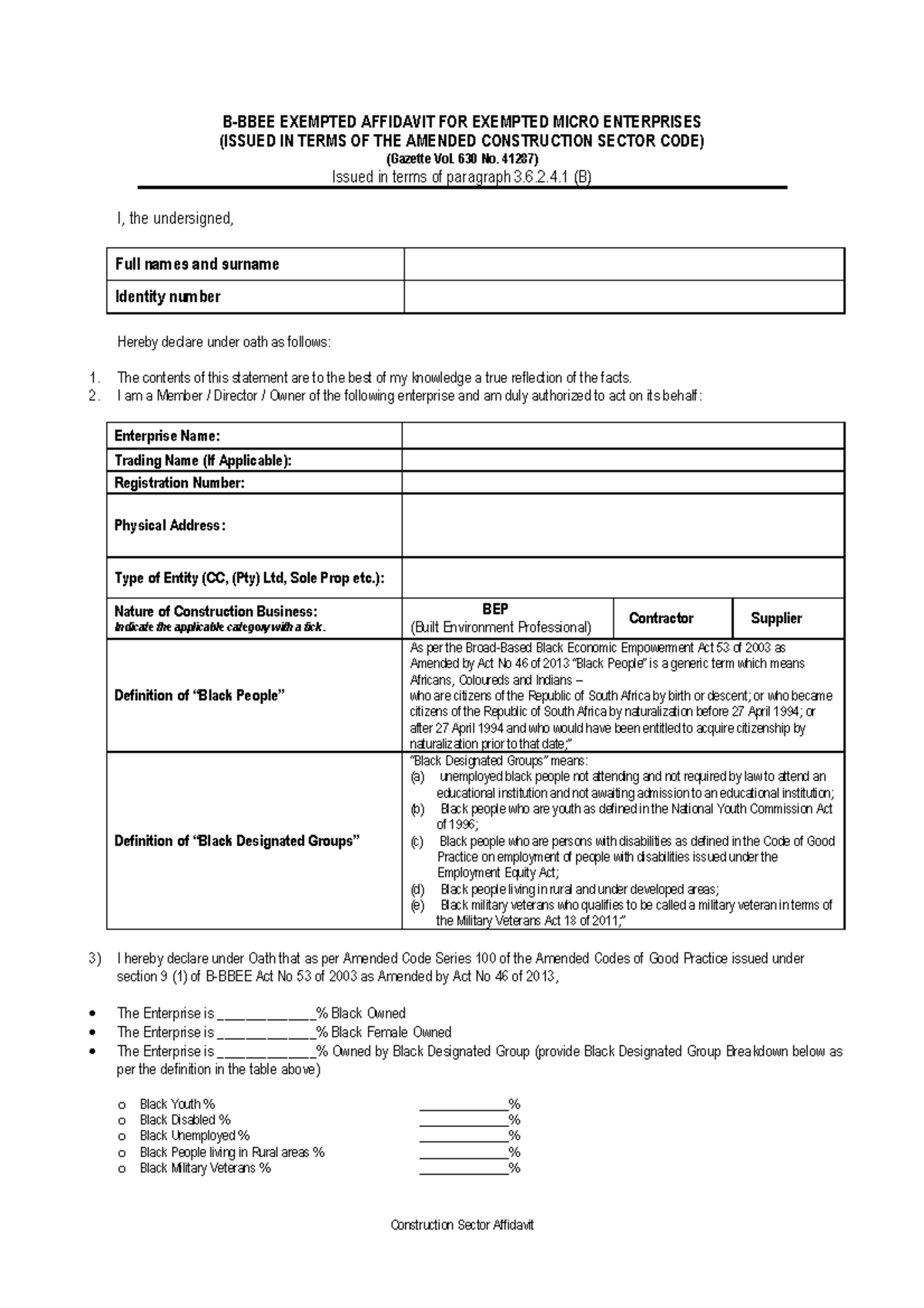 Final CSC EME Affidavit March 2018 1 - Construction Sector Affidavit B ...