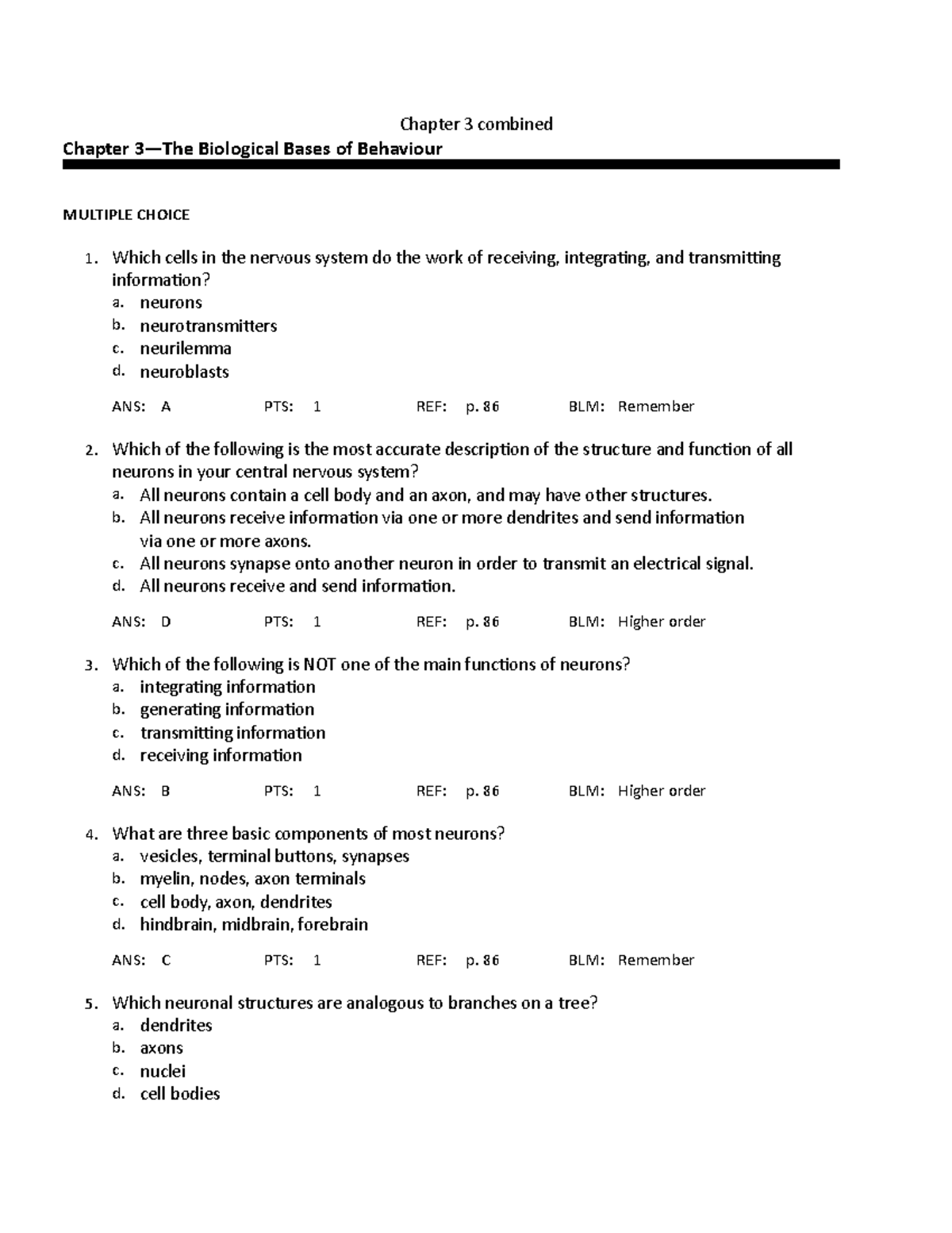 FINAL 3 8 January 2019, questions and answers - Chapter 3 combined ...