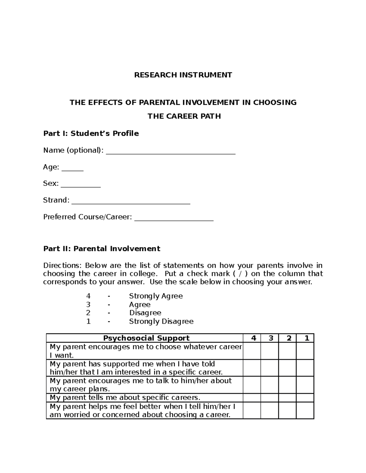Questionnaire- Final - lecture notes reviewer - RESEARCH INSTRUMENT THE ...