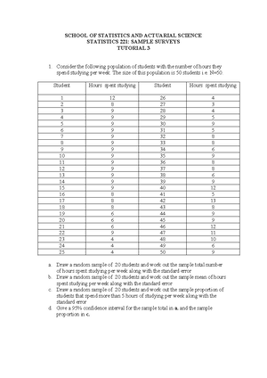 Tutorial Chapter 3 2021 Tutors - TUTORIAL: CHAPTER 3 QUESTION 1 A ...