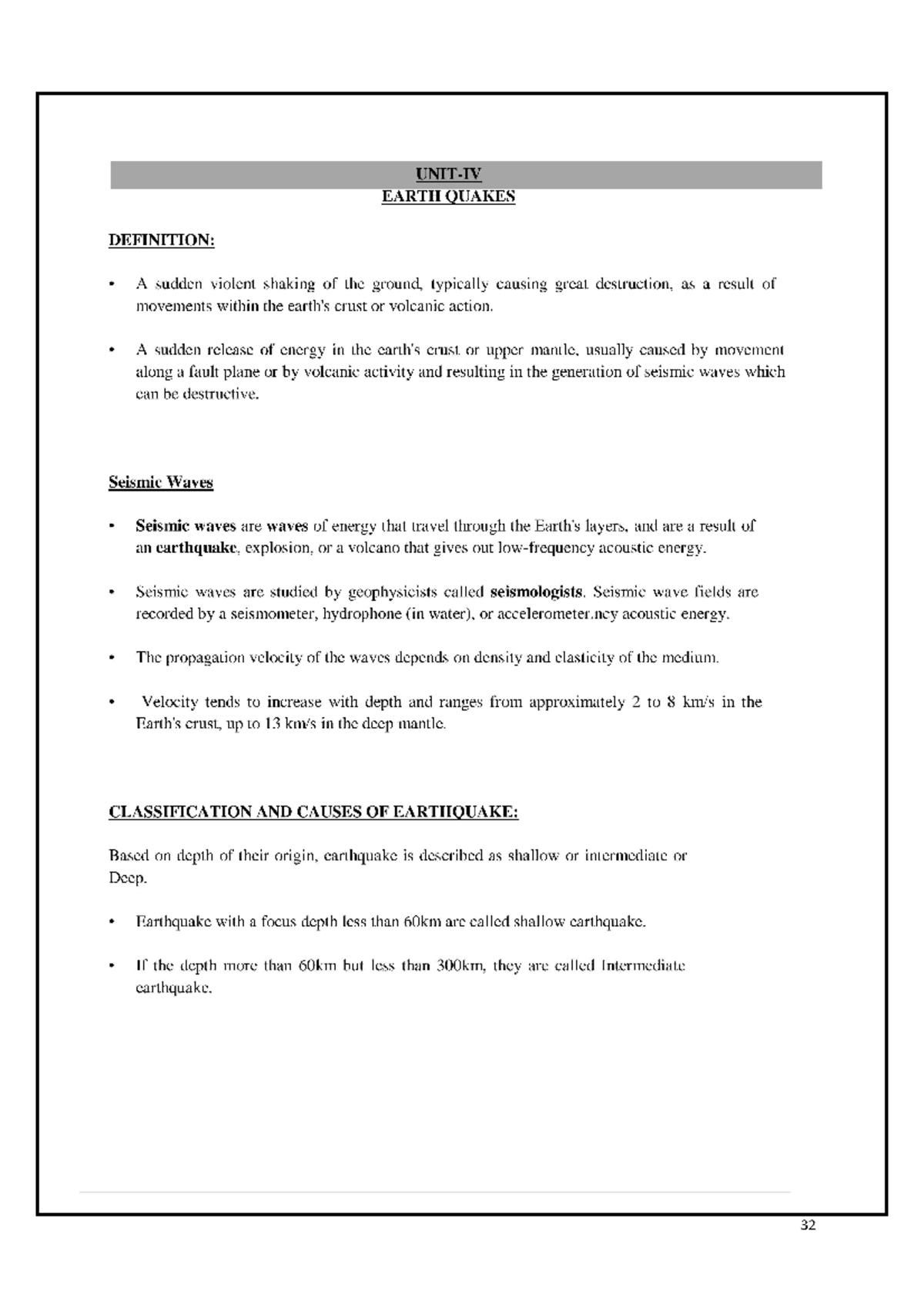 Earthquake engineering