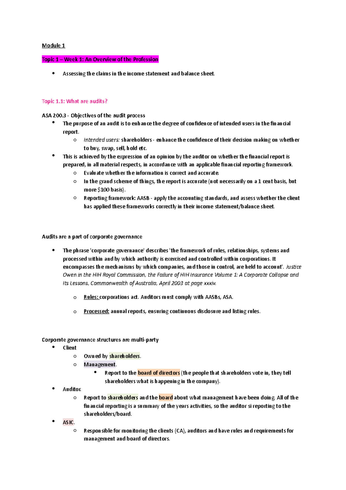 Final Exam Notes - Module 1 Topic 1 – Week 1: An Overview of the ...