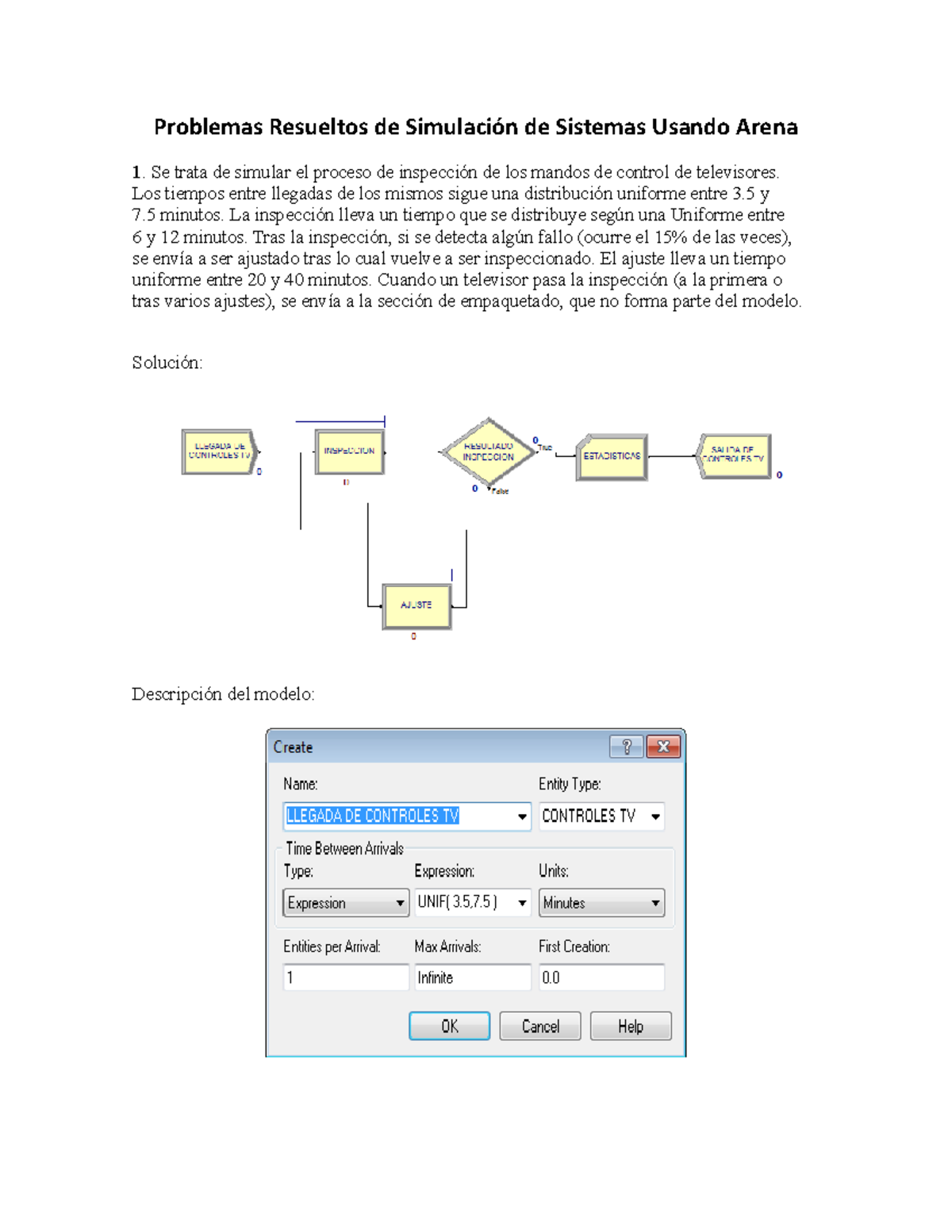 Problemas Arena Problemas Resueltos De Simulaci N De