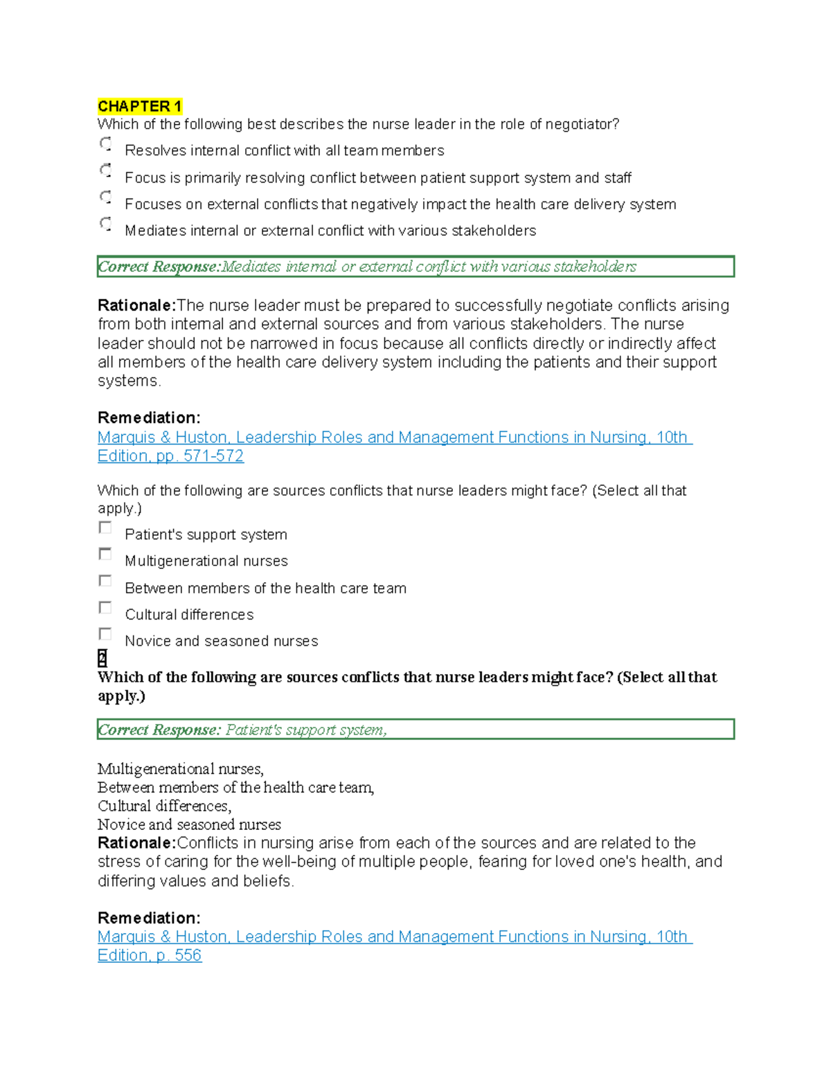 Ch 1 20 Practice Questions - CHAPTER 1 Which Of The Following Best ...