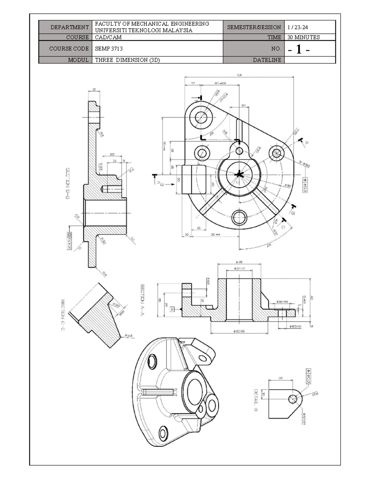 CASE Study - DEPARTMENT UNIVERSITI TEKNOLOGI MALAYSIA SEMESTER/SESSION ...