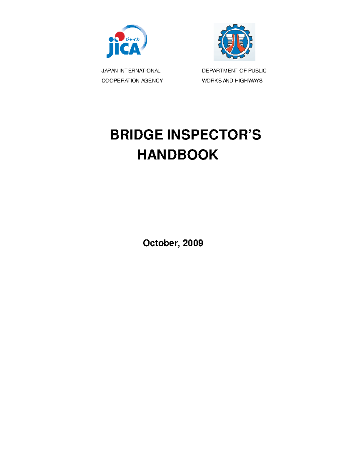 Bridge Inspector's Handbook final Oct 6 2009 2 - JAPAN INTERNATIONAL ...