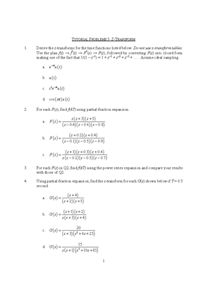 Tutorial Problems 3 Solution - TUTORIAL PROBLEMS 3: THE ROOT LOCUS ...