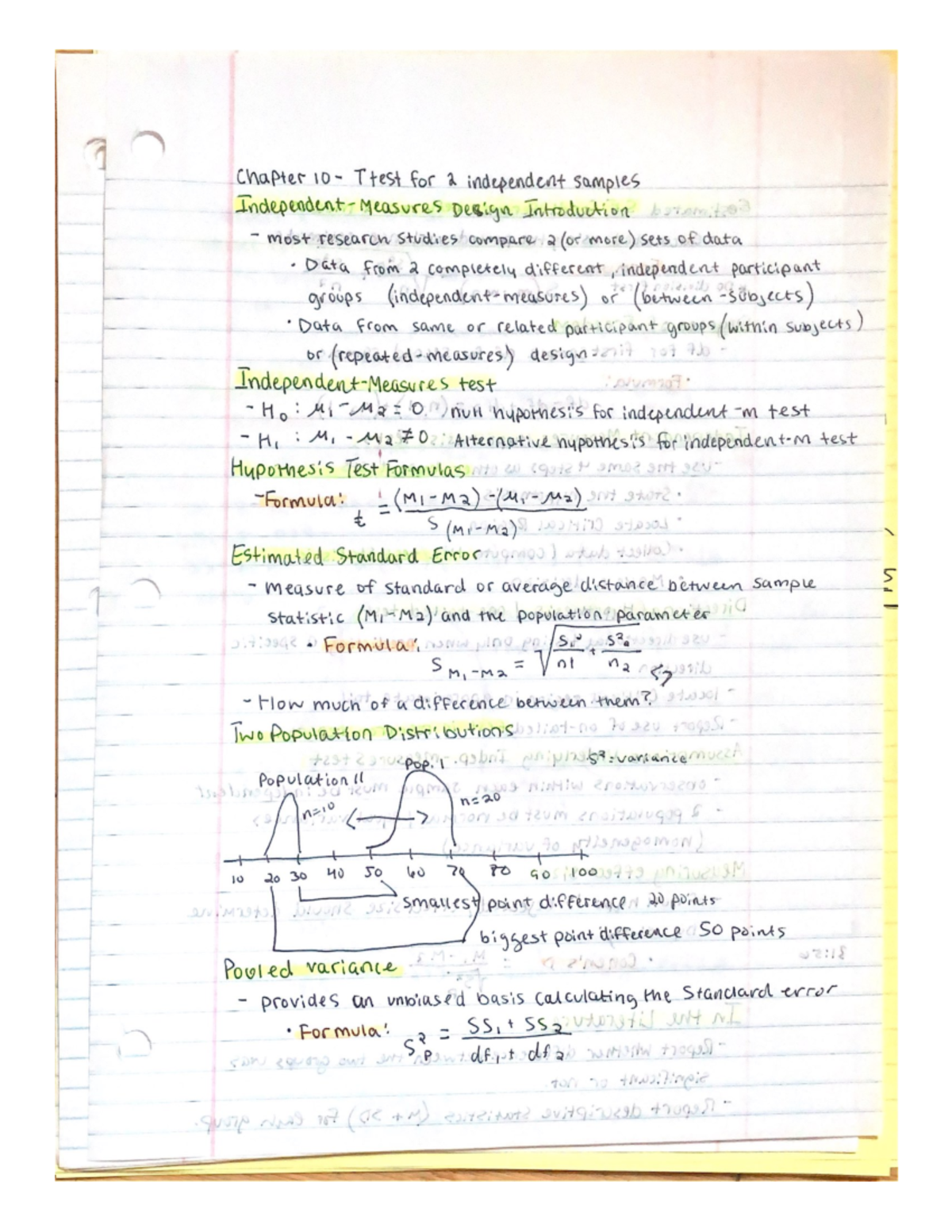 Statistics In Psychology notes part 2 - PSY 1003 - Studocu