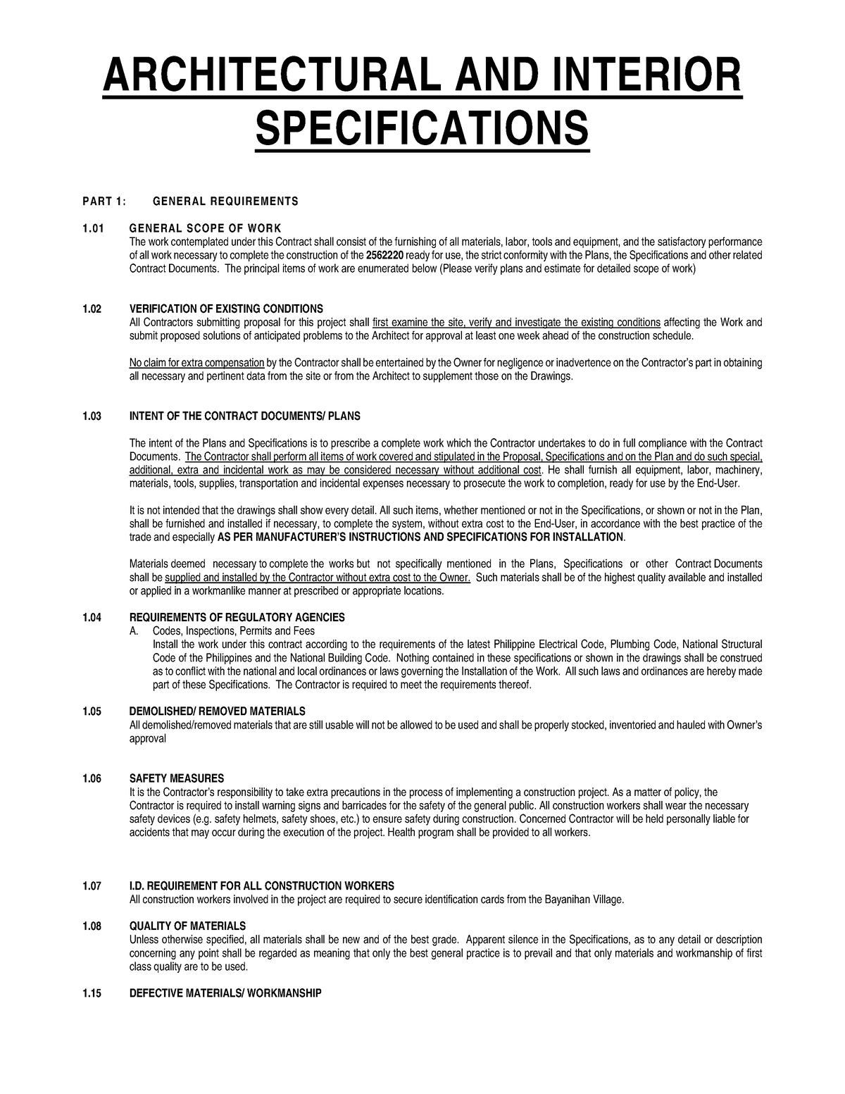 spec-1-specifications-architectural-and-interior-specifications