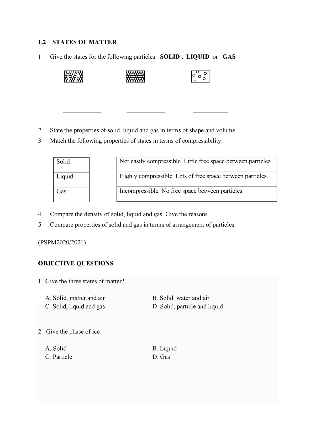 1.2 States OF Matter - This A Tutorial For Semester 1 Chemistry DK014 ...