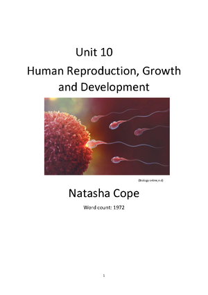 Unit 20 - Human Disease And Prevention - Unit 20 Human Disease and ...