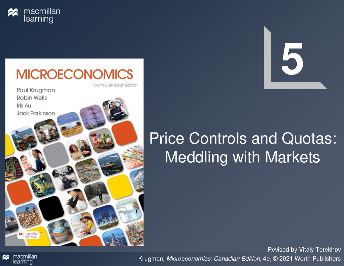 Ch05 micro - Chapter 5 notes - Revised by Vitaly Terekhov Price ...