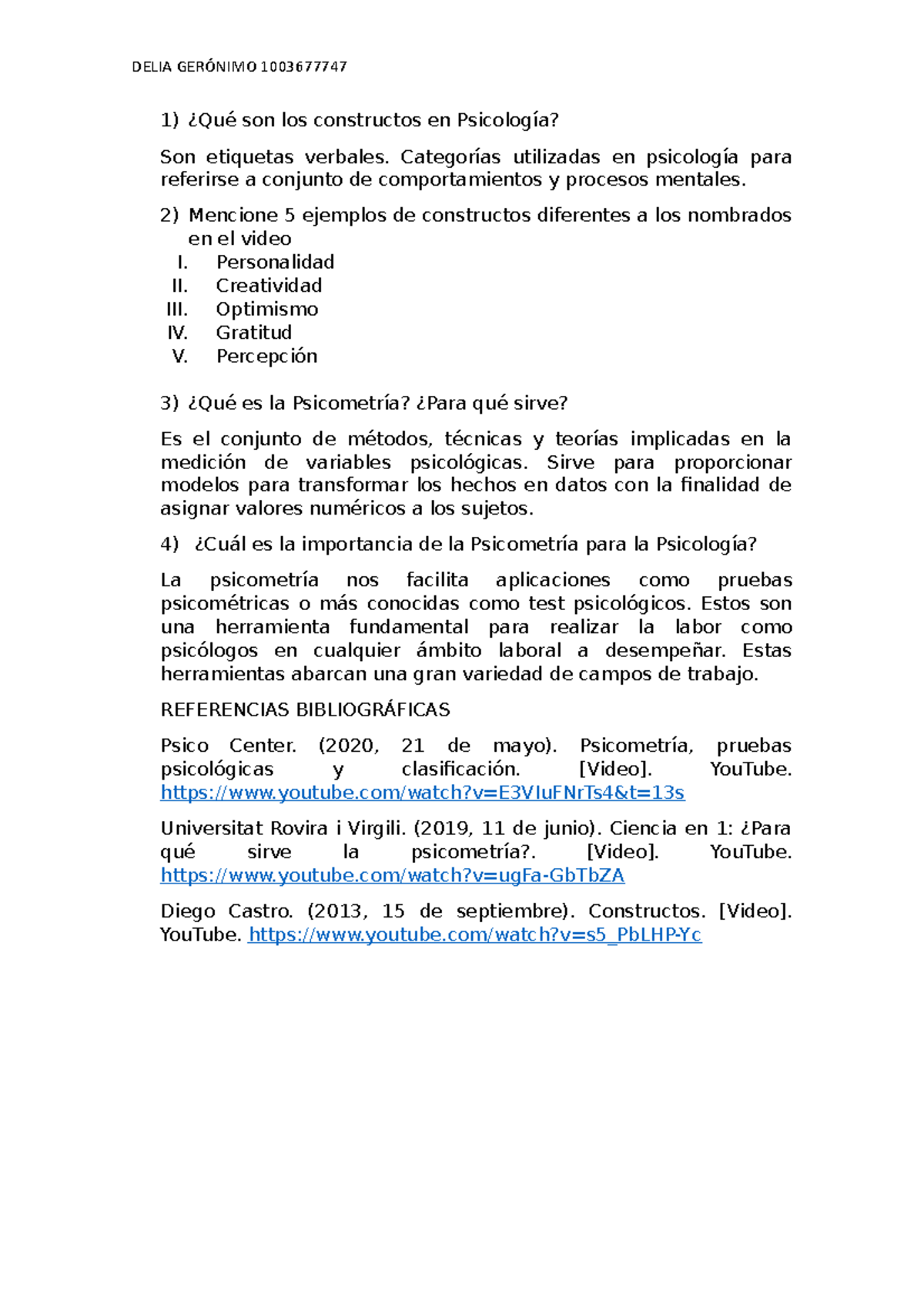 Constructos EN Psicología - DELIA GERÓNIMO 1003677747 ¿Qué son los ...