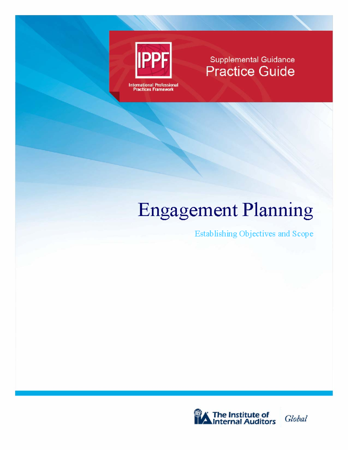 PG Engagement Planning Establishing Objectives and Scope - Engagement ...