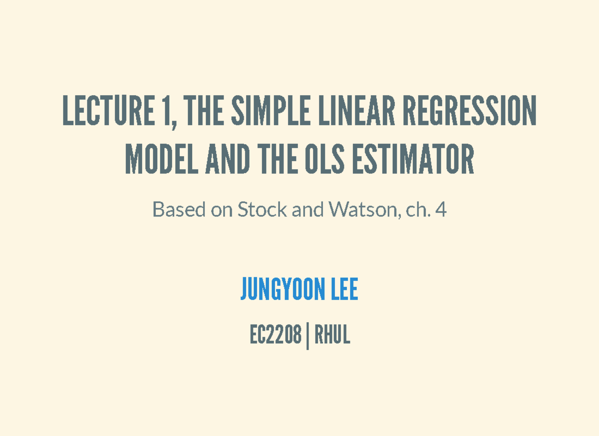 l1-notes-lecture-1-the-simple-linear-regressionlecture-1-the