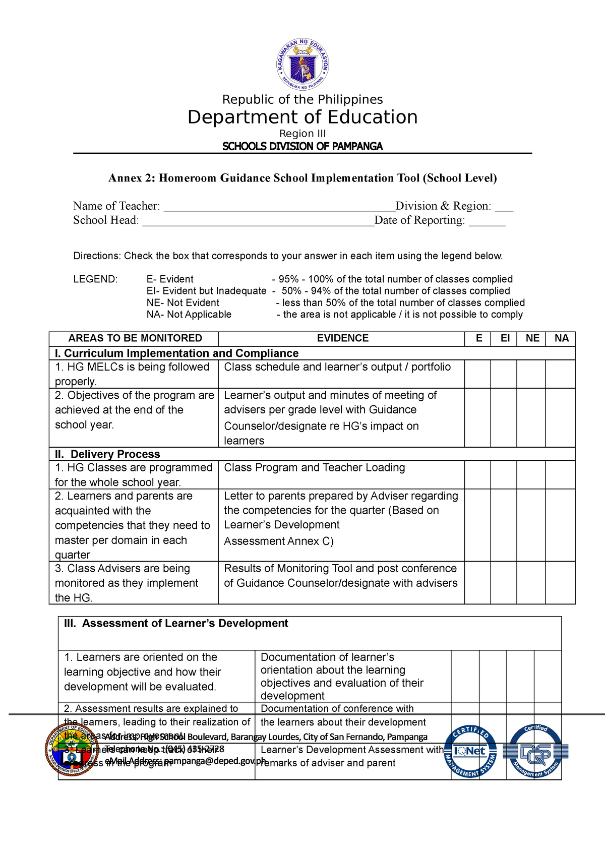 Annex 2 Homeroom Guidance School Implementation Tool Per Teacher   Thumb 1200 1698 