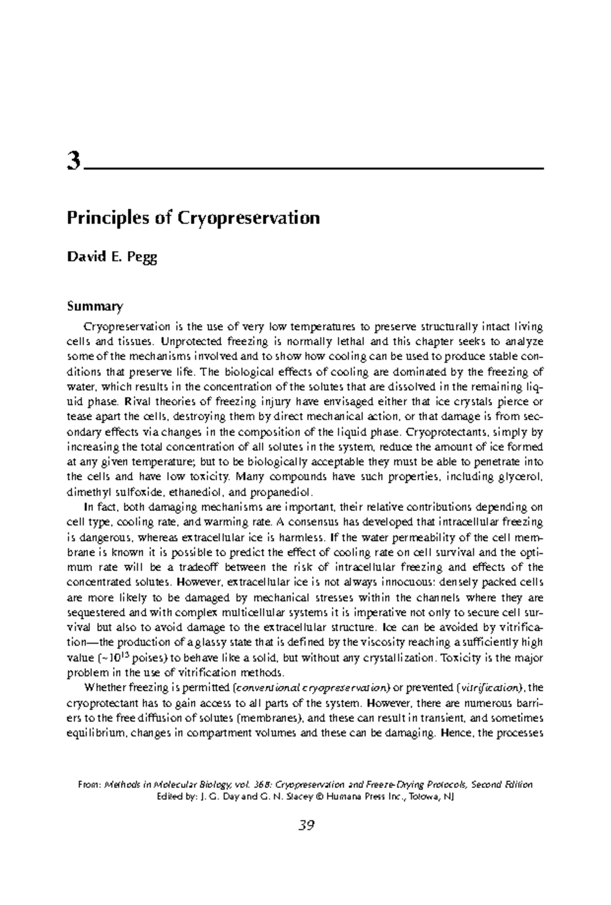 Figure 1 From Chapter 2 Principles Of Cryopreservation By Vitrification