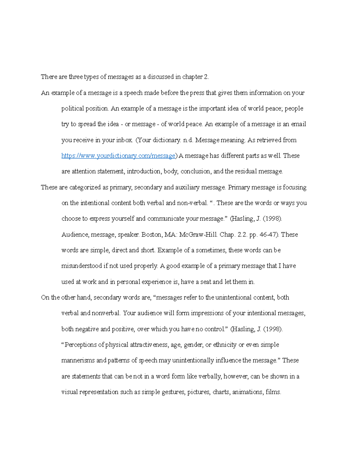 learning-journal-unit-2-define-the-three-types-of-messages-outlined